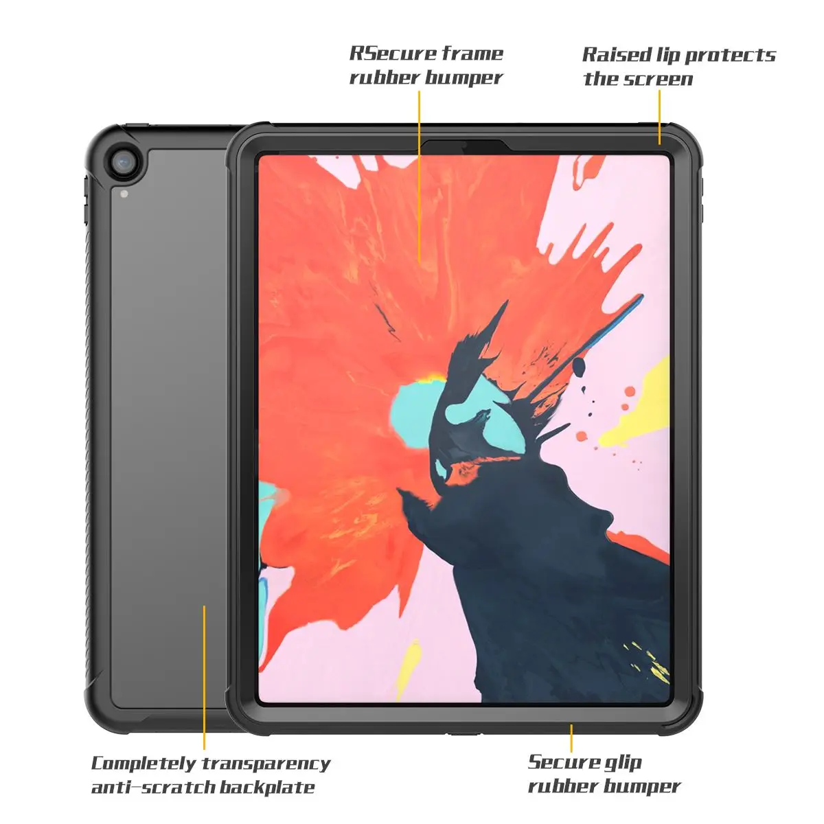 Для iPad Pro 12,9 чехол водонепроницаемый 360 градусов Защита пылезащитный противоударный чехол для планшета для iPad Pro 12,9 дюйма