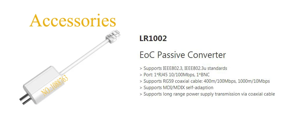 Бесплатная доставка Dahua EOC пассивный converter без логотипа LR1002|converter| |
