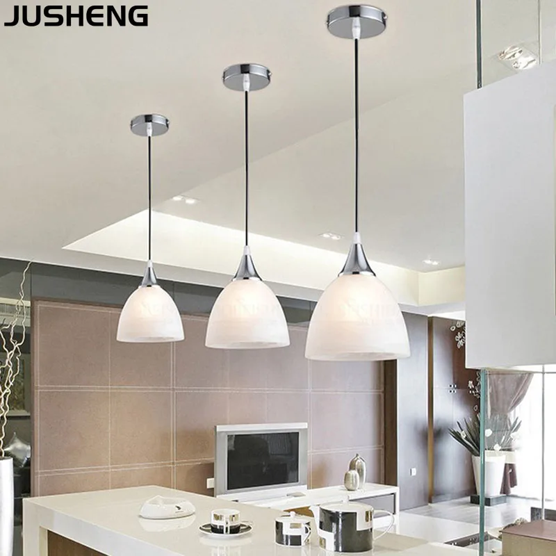 JUSHENG современное светодиодное стекло декоративная люстра гостиная спальня