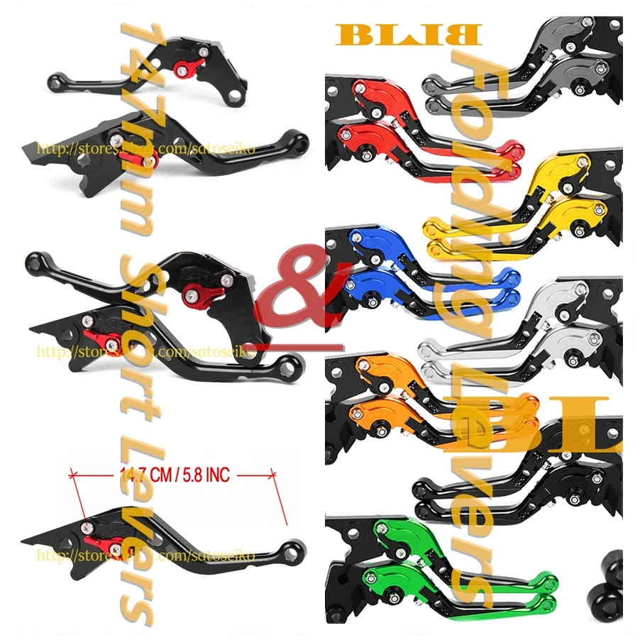 

For KYMCO Downtown200 Downtown300 Downtown350 CNC Motorcycle Folding Extendable/ 147mm Short Lever Clutch Brake Levers 2 Styles