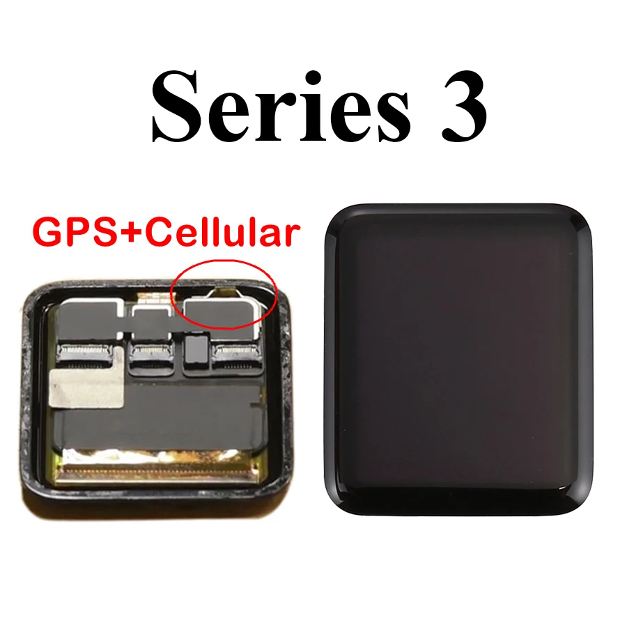 Бесплатная доставка GPS + сотовый телефон для Apple Watch Series 3 ЖК дисплей сенсорный
