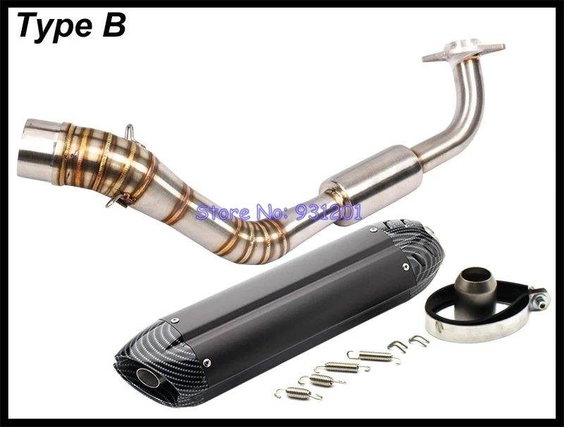 Мотоцикл для Yamaha NVX 155 125 AEROX155 NVX155 выхлопная система Модифицированная Fornt Соединительная труба катышки с глушителем