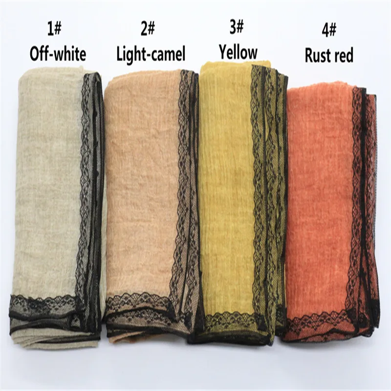 10 шт. женские шарфы и палантины с кружевом|fashion shawls|hijab scarfmaxi scarf |