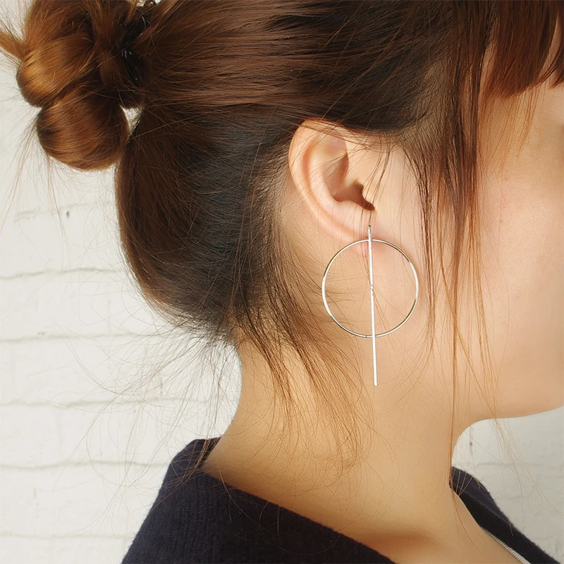 Европейский клуб изделия личность большой круг кулон Серьги Круглый