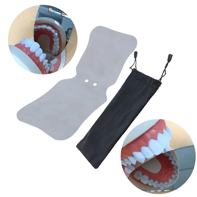 1Pcs Double-faced Glass Mirror With Storage Bag Dentist Tool Material Dental Orthodontic Intraoral Photographic Reflector | Красота и