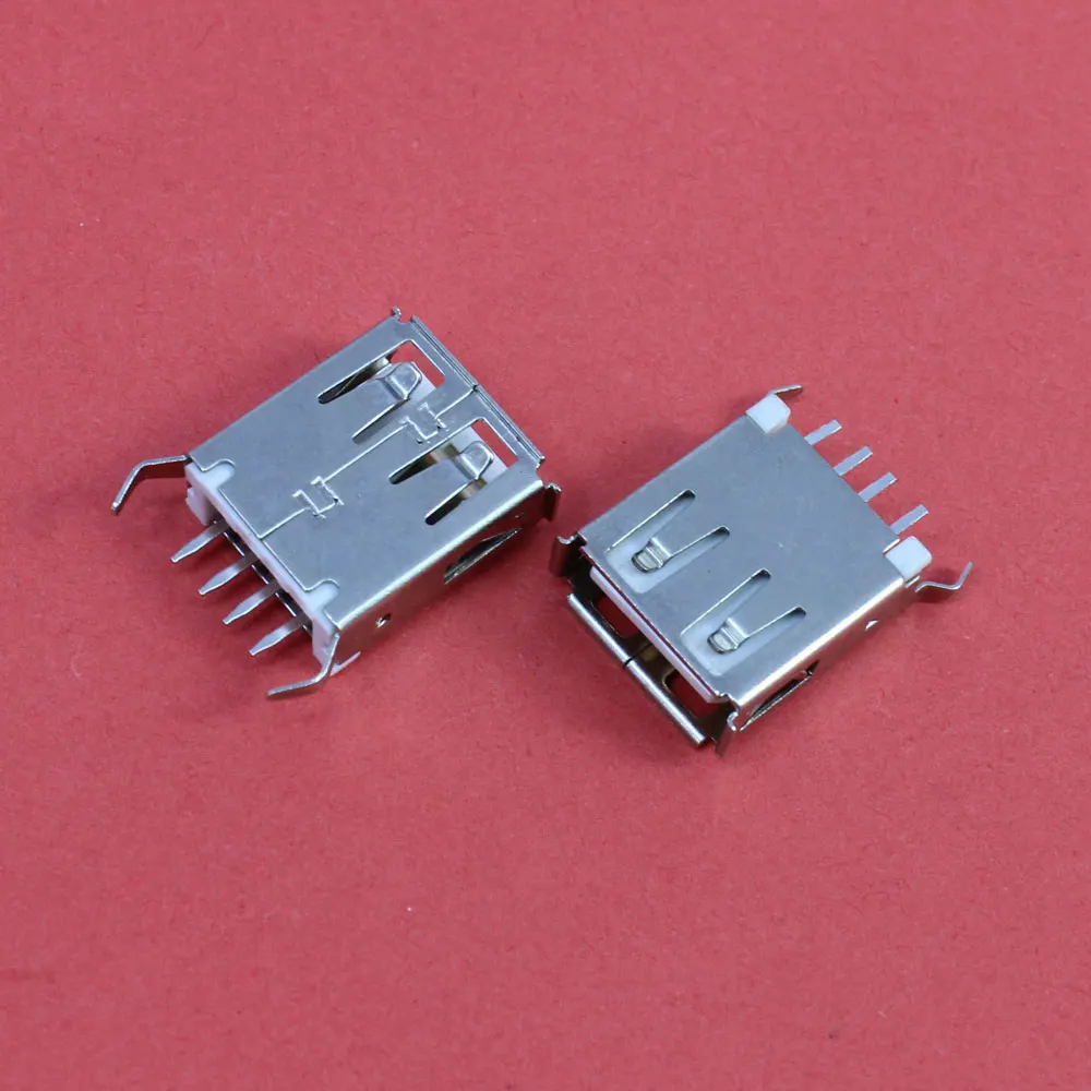 ChengHaoRan 1 шт. разъем USB 2 0 типа А USB-разъем гнездовой изогнутая ножка 180 детской