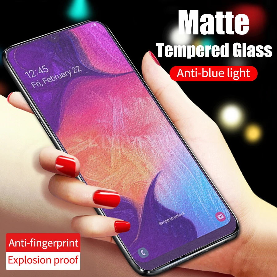 С защитой от УФ-Ультрафиолетовый матовый закаленное Стекло для samsung Galaxy A10 A20 A30 A40