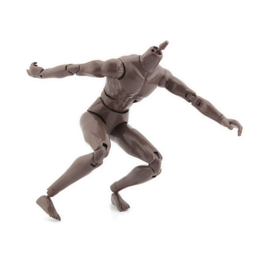 Экшн-фигурка в масштабе 1:6 для мускулов мужчин черное тело солдат модель игрушки