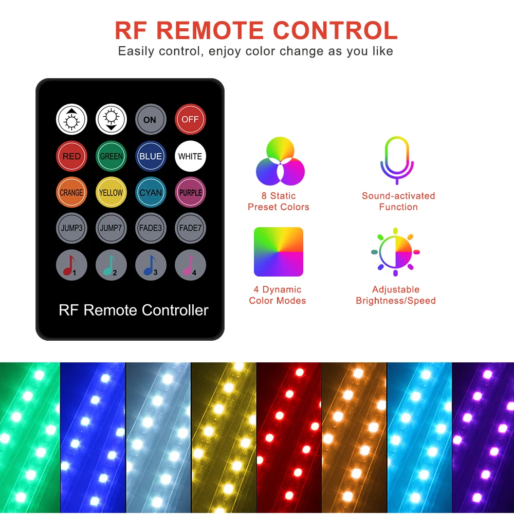APP Control RGB LED Strip Automobile Atmosphere Lamp Car Decorative Ambient Lights 5050 48SMD Interior Light with Remote 12V | Автомобили