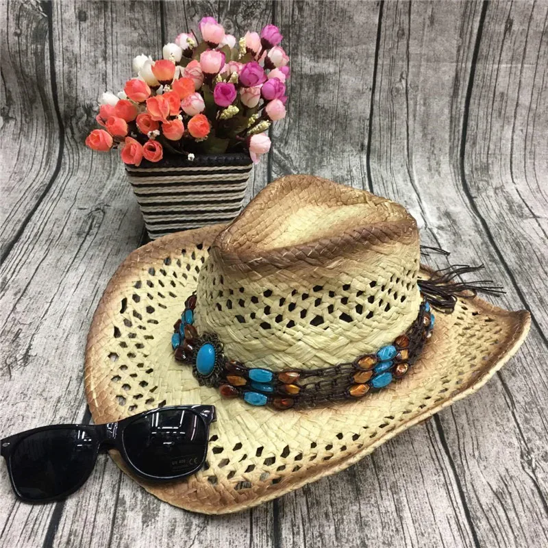 Toyoosky 2017 г. мужские/женские летние классические ковбойские соломенная шляпа пляж