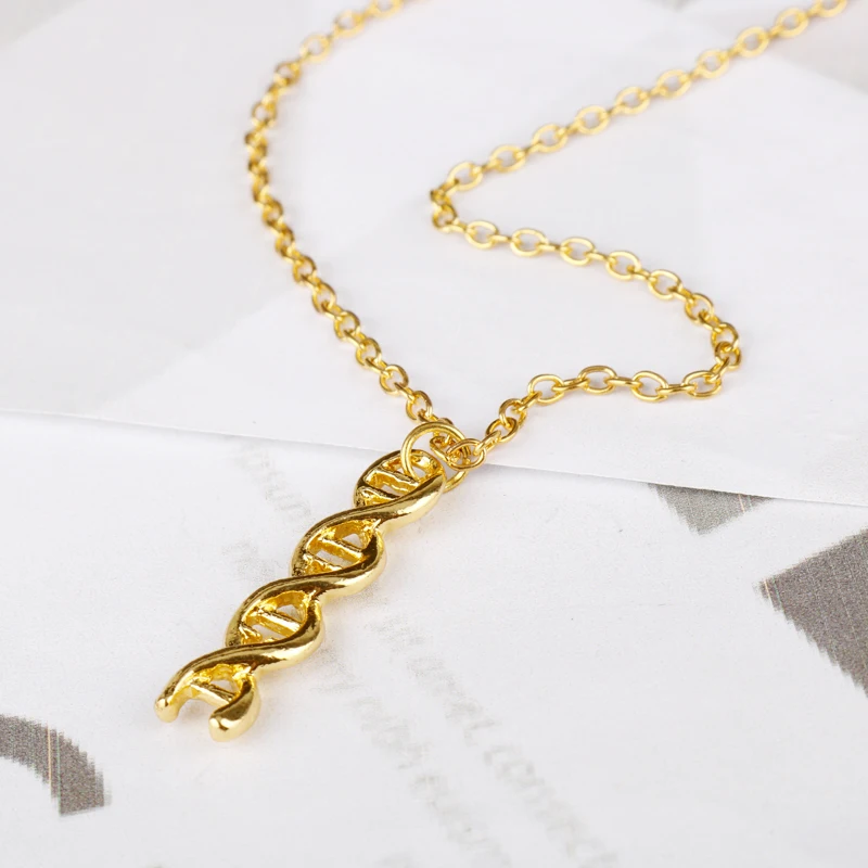 Новинка 2017 модное колье MQCHUN для женщин и девушек с ДНК двойной завиткой молекулой