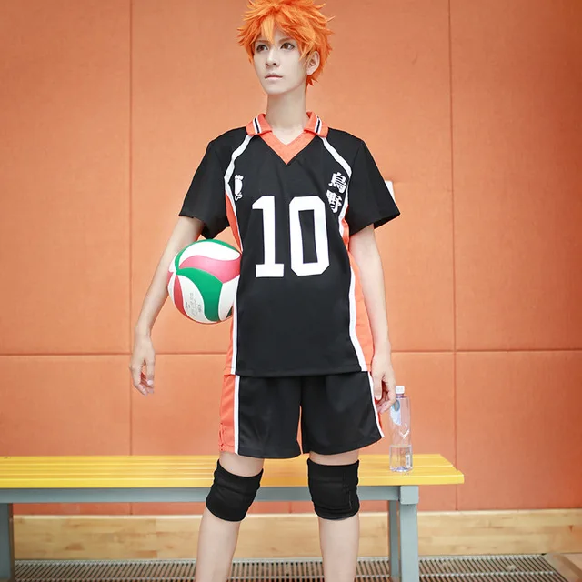 Аниме Karasuno старшеклассные костюмы для косплея спортивная одежда Haikyuu! Hinata Shyouy