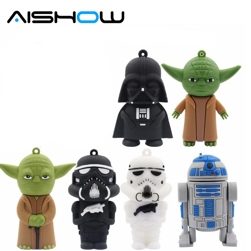 Ручка driveThe Star Wars персонаж комбинация Дарт Вейдер йода USB флеш-накопитель 64 ГБ 32 ГБ 16 ГБ 8 ГБ memroy флешка