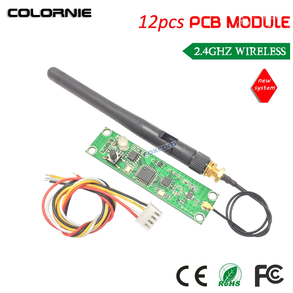 DHL Бесплатная доставка 2017 Новейшая печатная плата 2 4G DMX 512 беспроводной
