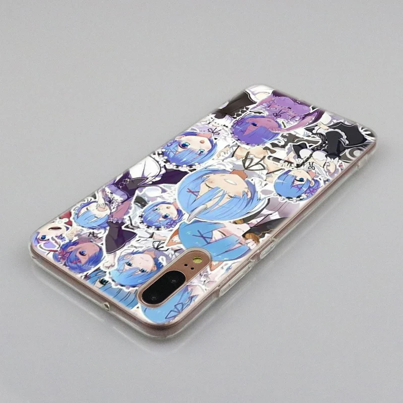 Аниме ReZERO Ram Rem Мягкий силиконовый чехол для Huawei P30 P20 P10 P9 P8 Lite 2017 Pro Mini P Smart 2019 Plus
