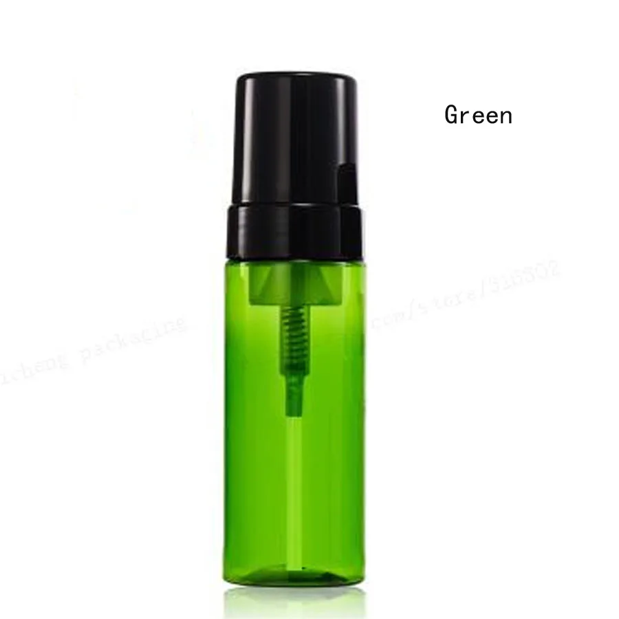 100ml Green Bottle 20x100 мл пустая пластмассовая бутылка для вспенивания бутылка-диспенсер для мыла контейнерпена-мыло-рассеивать бутыль с насосом для пены Янтарный синий белый прозрачный зеленый - Цвет: 100ml Green Bottle