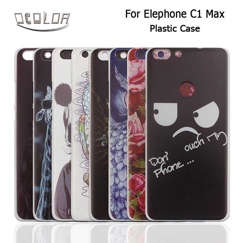 Ocolor для Elephone C1 Max пластиковый чехол ПК жесткий задняя оболочка цветной рисунок