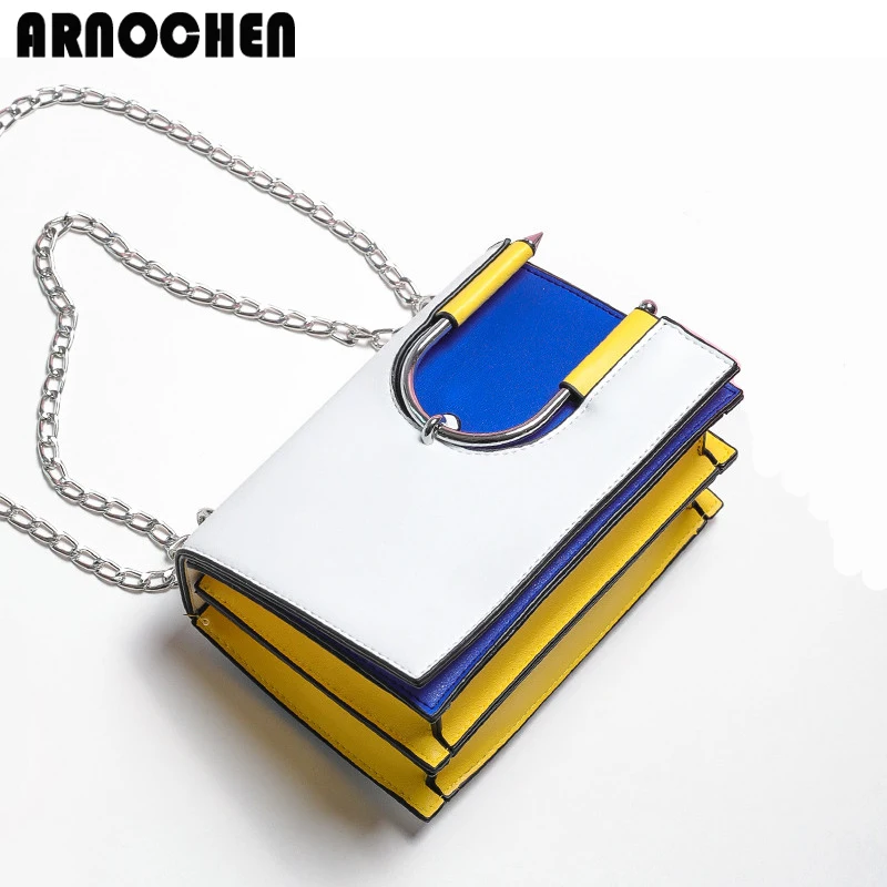 ARNOCHEN модная сумка через плечо из искусственной кожи женская дизайнерская для