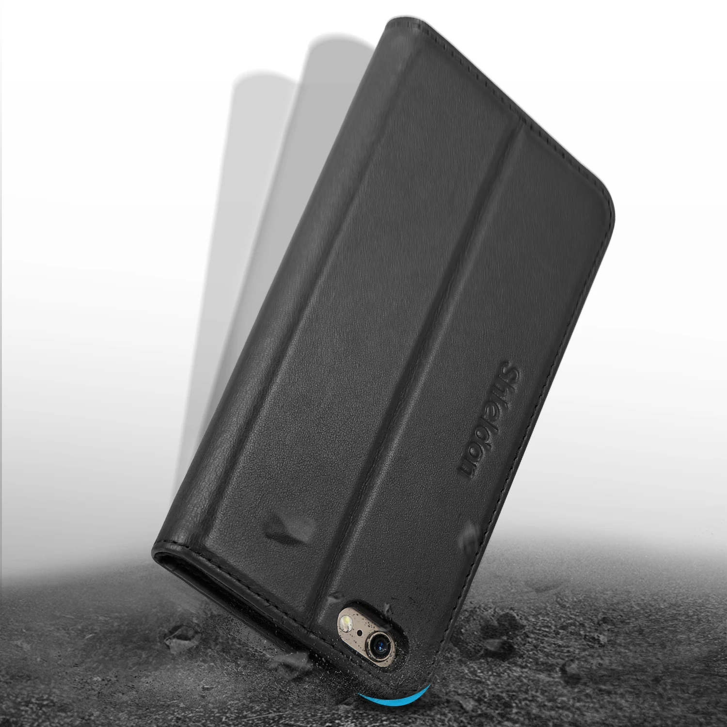 SHIELDON бумажник чехол для iPhone 6 Plus/6 S Plus с 【натуральной кожей id отделением карты