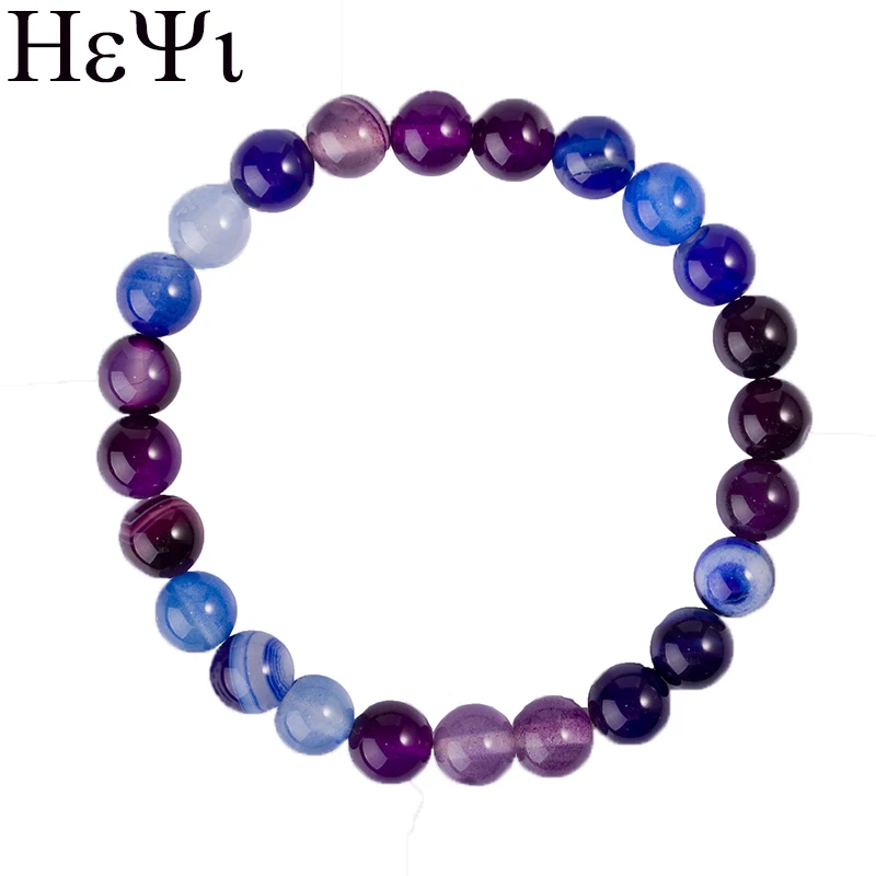 Новинка 2019 модные браслеты HEYI из натуральных полудрагоценных камней для