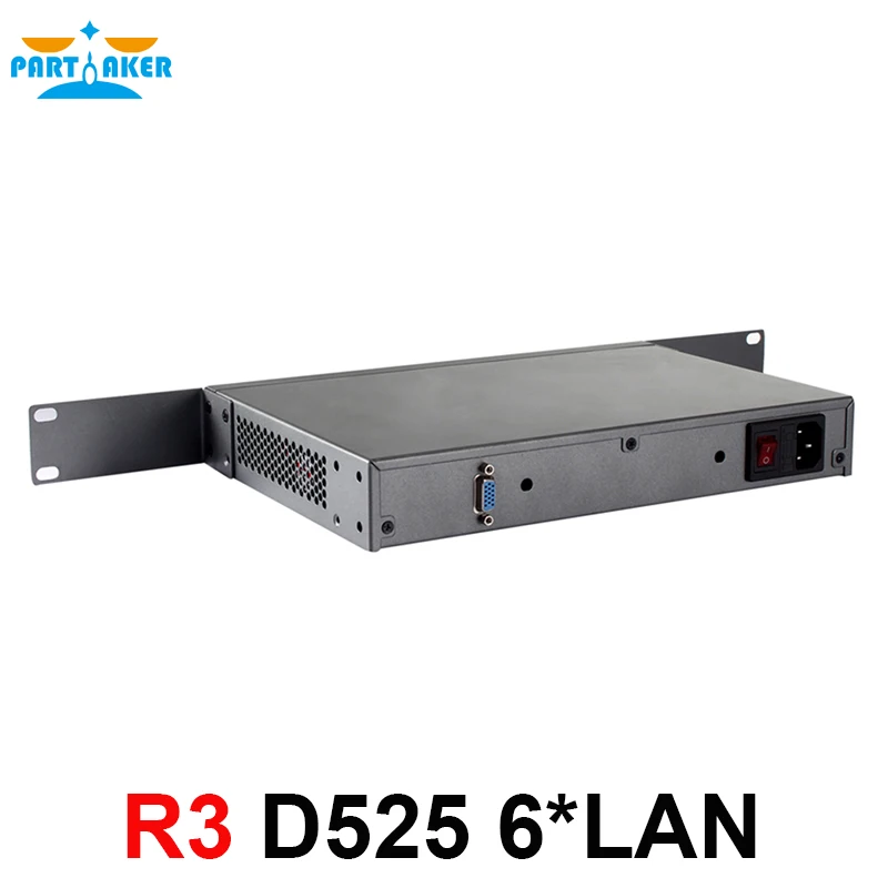 Partaker R3 6 LAN vpn маршрутизатор с 6*82583v Gigabyte Intel D525 1 8 Ghz 2G RAM 32G SSD|firewall pc|firewall serverfirewall linux |