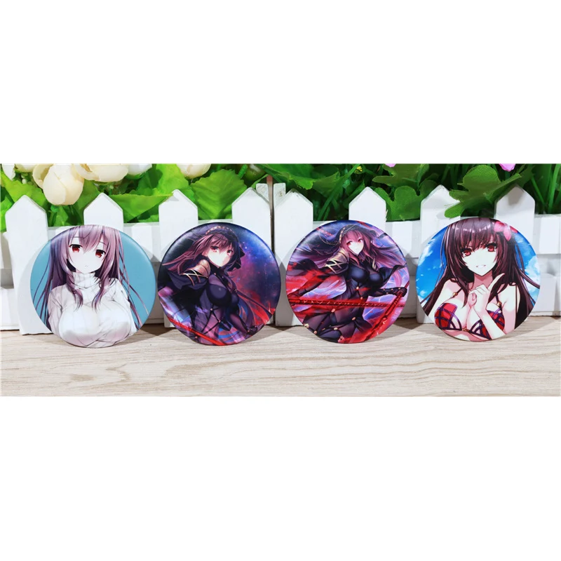 FFFPIN 5 8 см значок штифт Fate Grand Order Scathach брошь русский нагрудник аниме монета ткань