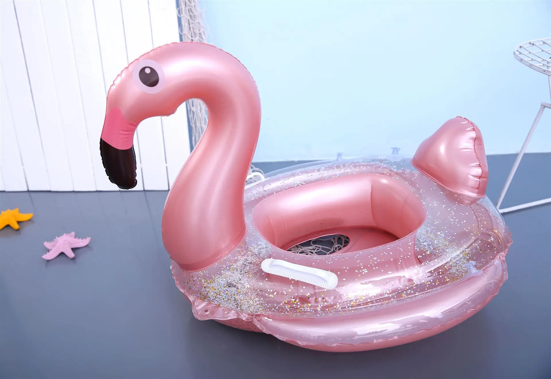 Sequin flamingo Надувной Единорог Фламинго детский поплавок бассейн игрушки для детей розовое золото плавательный круг надувной бассейн поплавок кольцо Дети - Цвет: Sequin flamingo