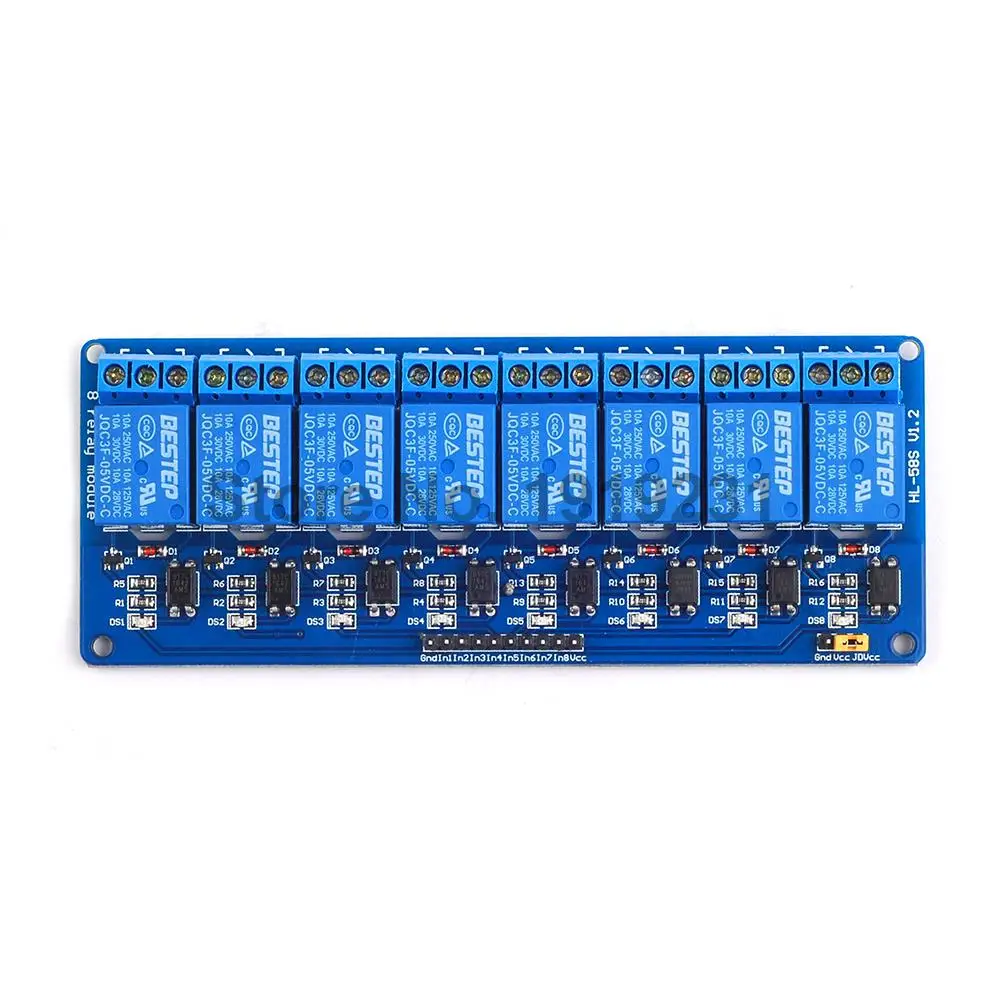 5V 8 канальный релейный модульный оптрон приводной модуль реле низкого уровня