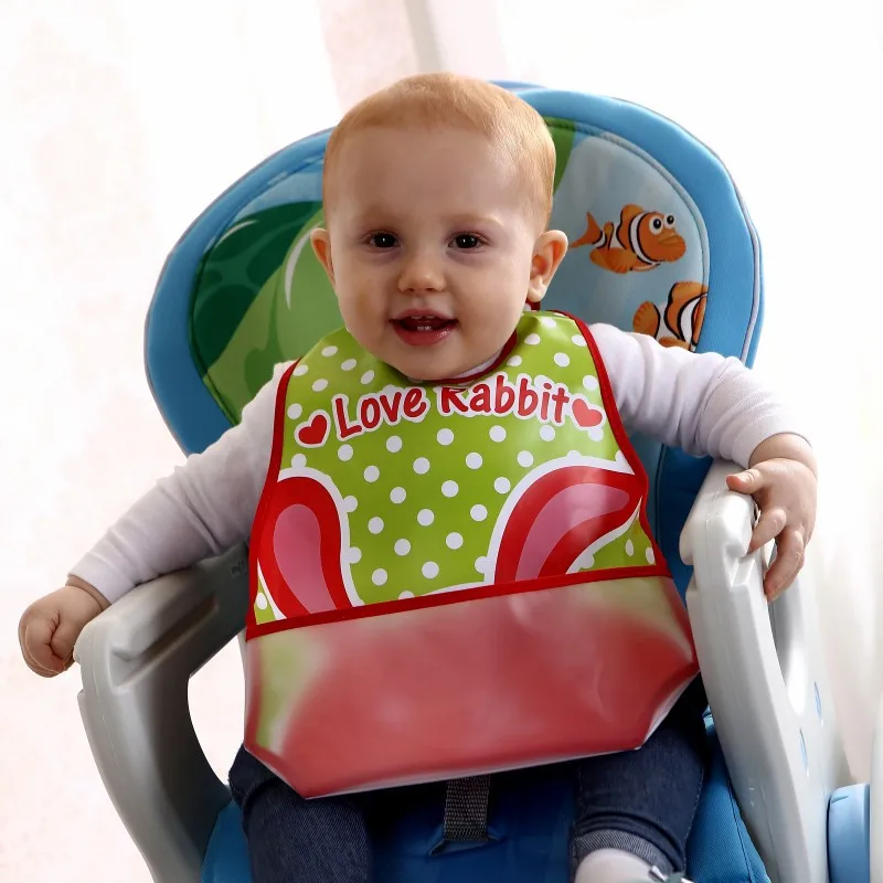 Three dimensional water towel baby feeding pocket EVA Bib Apron waterproof clothing new style | Детская одежда и обувь