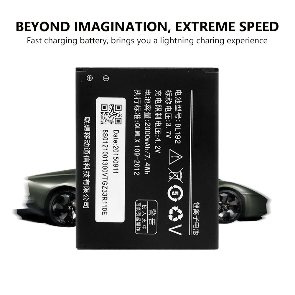 Литий ионный аккумулятор BL192 для телефона Lenovo A388T 3 7 В 2000 мАч A328 A328T A590 A560 A680 A750 A526