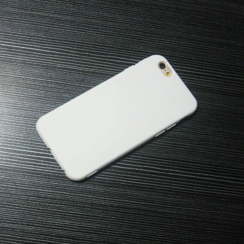 Белый матовый ТПУ мягкий чехол для iPhone6plus гибкий устойчивый к падению