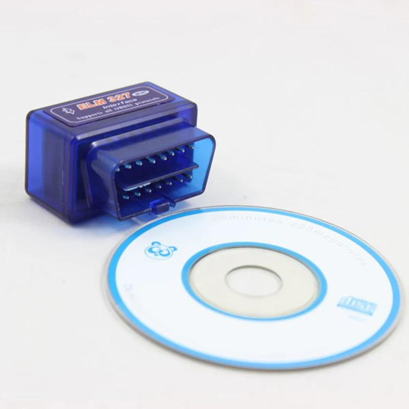 Новый V2.1 синий Супер Мини Bluetooth ELM 327 OBD2/OBDII ELM327 автоматический диагностический