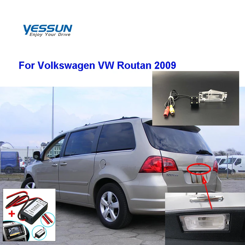 

Yessun камера заднего вида для Volkswagen Rou tan 2009 HD CCD камера ночного видения/камера номерного знака