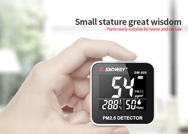 SNDWAY цифровой Мониторинг качества воздуха PM2.5 детектор метр тестер газа Monitor/газоанализатор/Температура влажности метр hotal дома