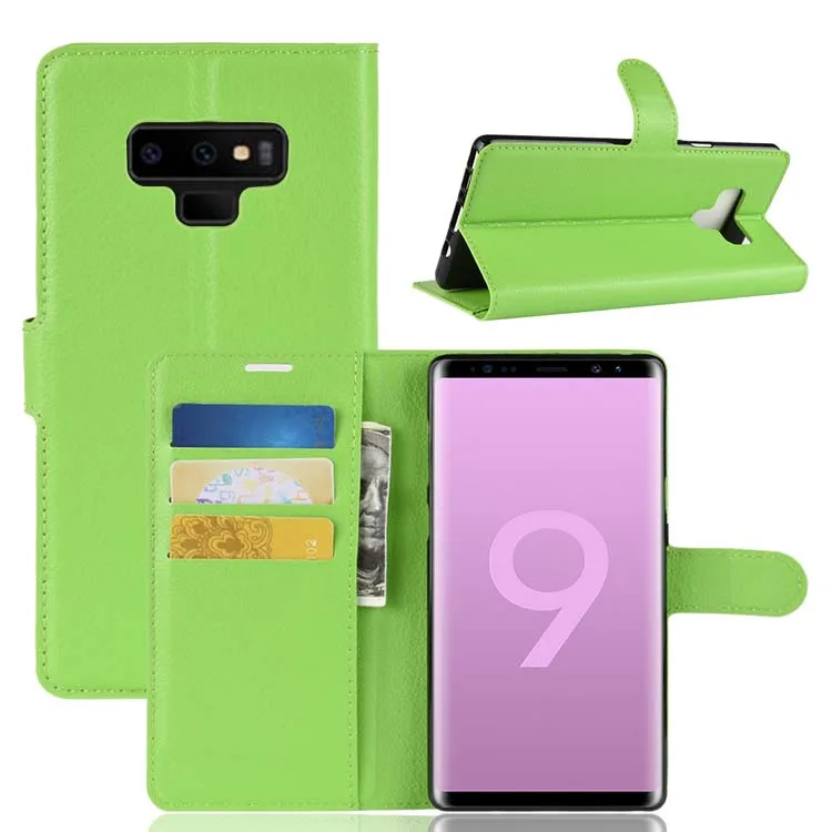 For Samsung Galaxy Note 9 Wallet Case Flip Leather Cover Note9 Magnetic Phone Stand with Card Holders | Мобильные телефоны и