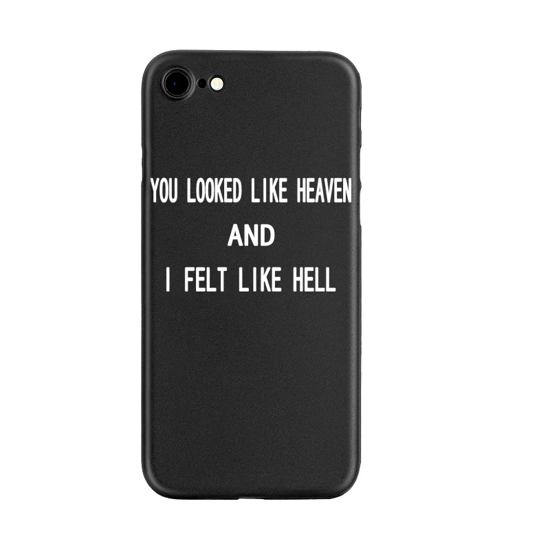 TPU Вы были как небеса, и я ощущал себя как адский чехол для телефона iPhone 5S 6 6s 7 8 Plus X XR XS максимальный чехол Aktuell горячий ангел чехол - Цвет: TPU