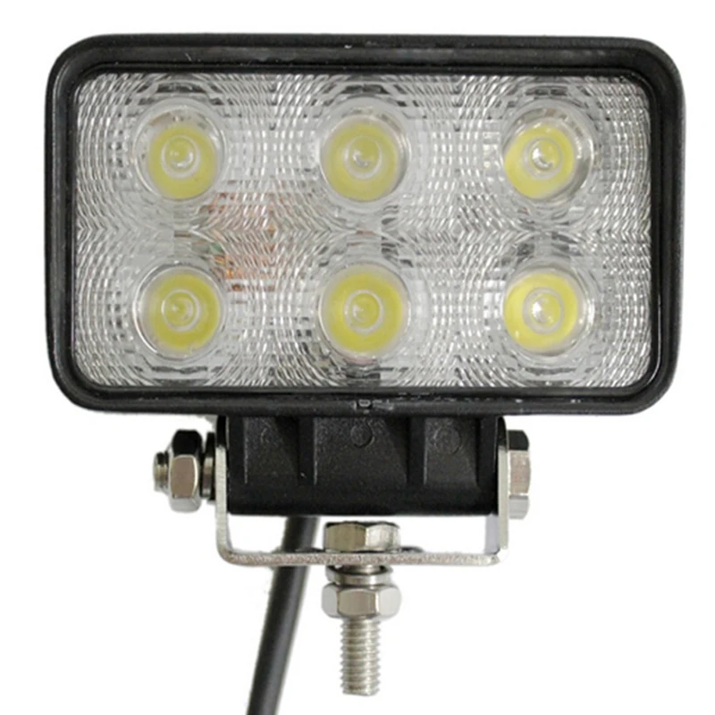 6LED Площадь Наводнение Луч 18 Вт 12 В 24 Свет лампы на Внедорожнике Грузовик Лодка