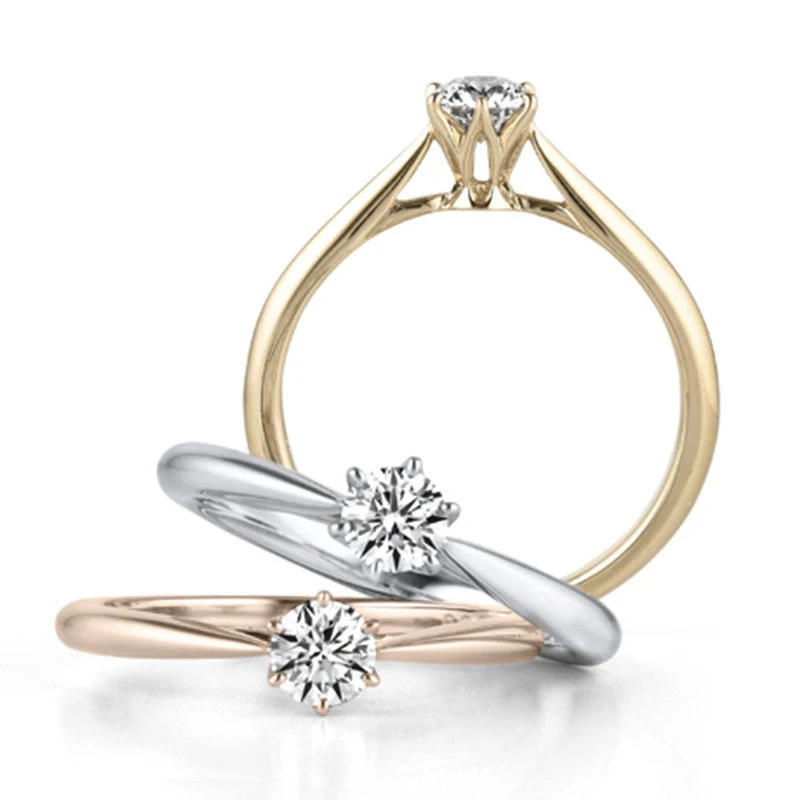 Utimtree простые серебряные/розовые/желтые золотые цвета Корона дизайн CZ Циркон