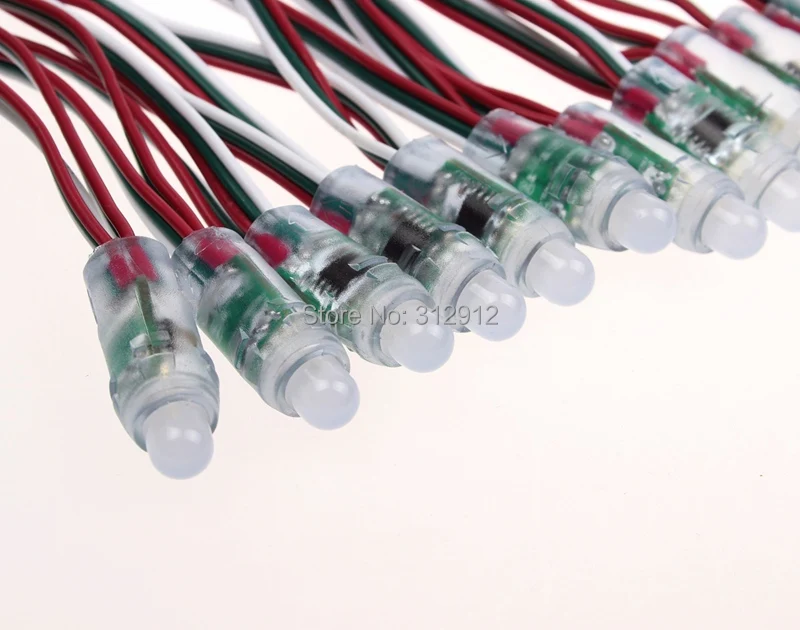 5 в постоянного тока 50 узлов UCS1903 addreable LED pixel module stringIP68 Номинальная RGB полноцветная