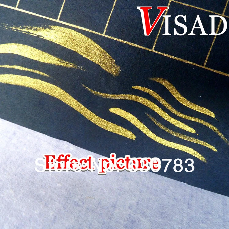 free shipping 100ml VISAD Gold dust with glue for painting and calligraphy water color paints Pulp Powder Gouache paint | Канцтовары для
