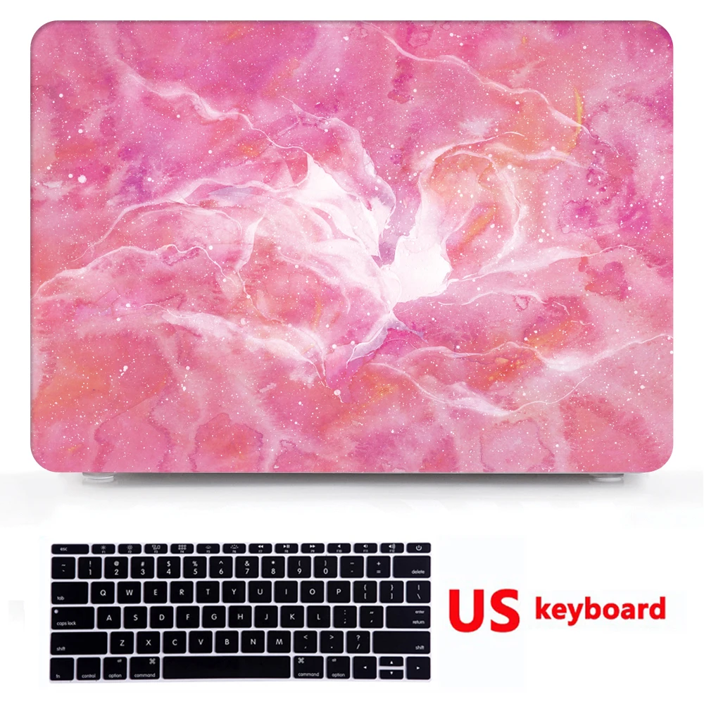 Жесткий чехол с цветным рисунком + для клавиатуры 2017 дюймового Apple Macbook Air 13 3 дюйма