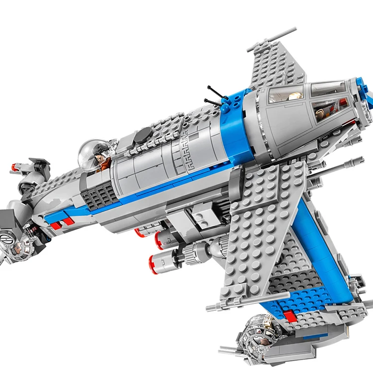 Пилот сопротивления совместимый с Lepining Starwars 75188 873Pc последние джедаи