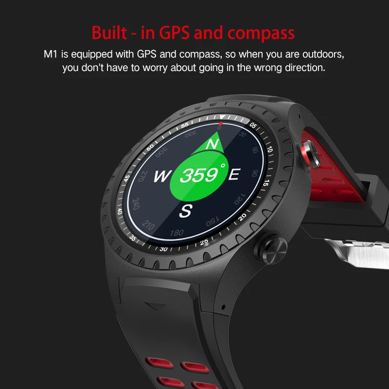 ASKMEER M1 GPS Смарт часы мужские водонепроницаемые Bluetooth циферблат монитор сердечного