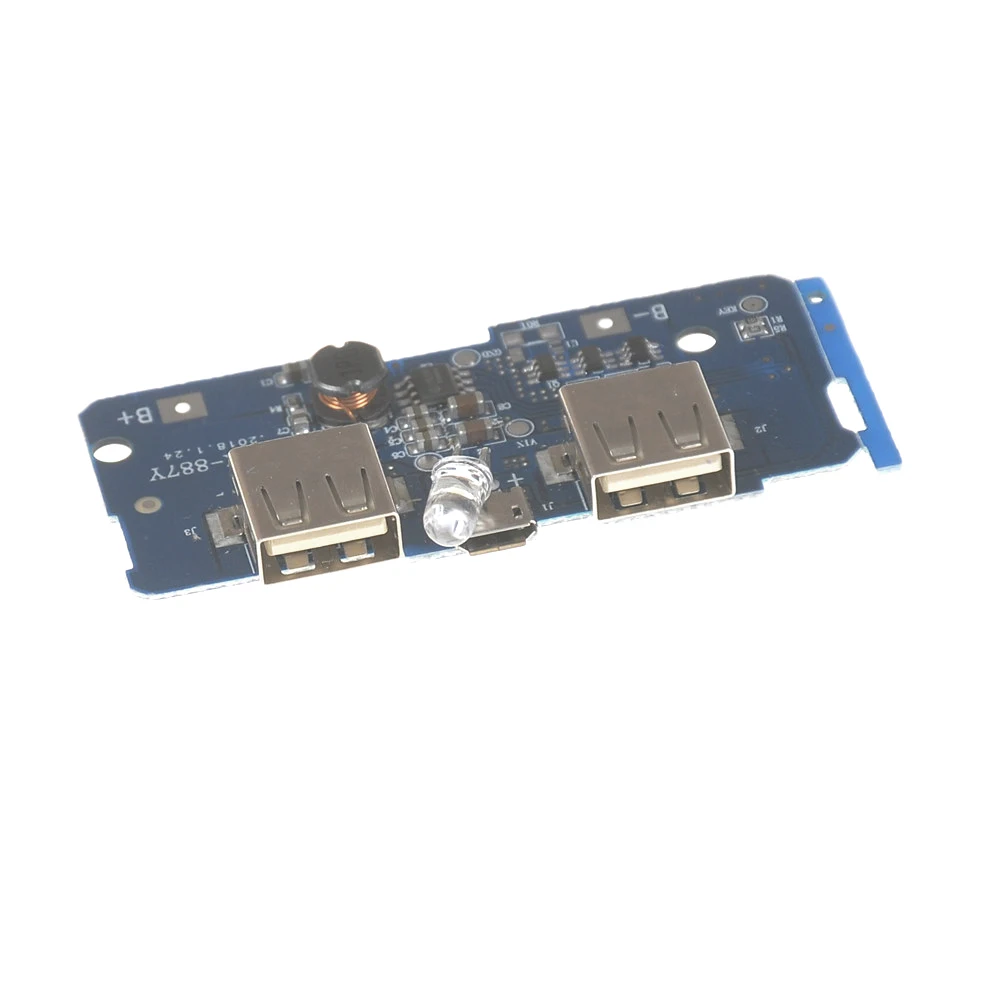 Двойной USB выход 2 А 1 вход 5 В модуль зарядного устройства для внешнего