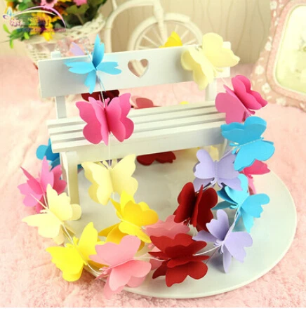 Гирлянда для вечеринки свадьбы украшения в виде звезд бабочки сердца