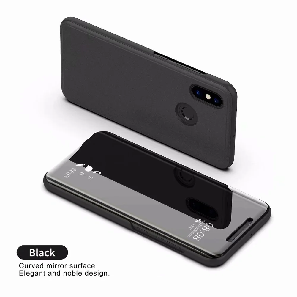 black Чехол для Xiaomi mi A1 A2 8 SE 6 6X 5C 5S 5X Max mi x 2 3 Red mi Примечание 5 5A 6 6A 3 4 4X S2 Pro Plus Pocophone F1 смарт-чехол Крышка - Цвет: black