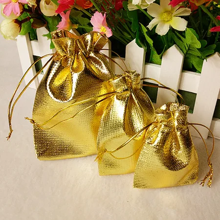 

2017 new design Elegant favor bag ,fabric candy gift bags for wedding birthday party guests Originality Gift Bag Gold Silver bag