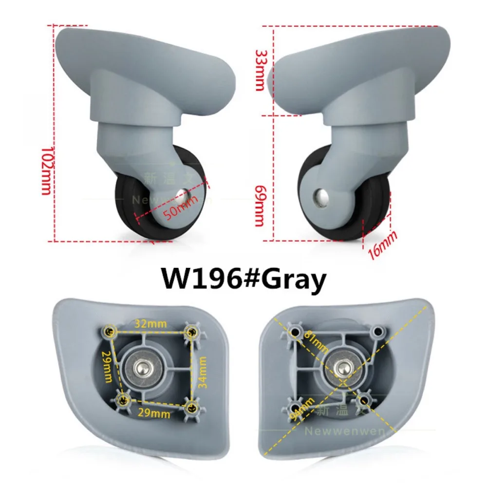 Сменные колеса для багажа чемодан ремонта багажных колес замены W196 #|replacement wheels for