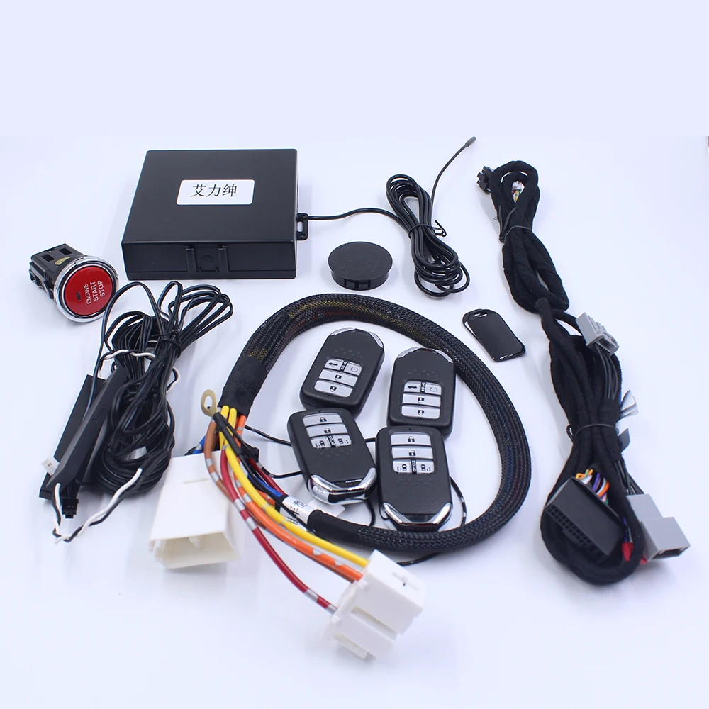 Smart Keyless Entry Push Button Start Mobile Phone App Remote Control Engine Start Stop GPS Tracking For Honda Elysion Odyssey