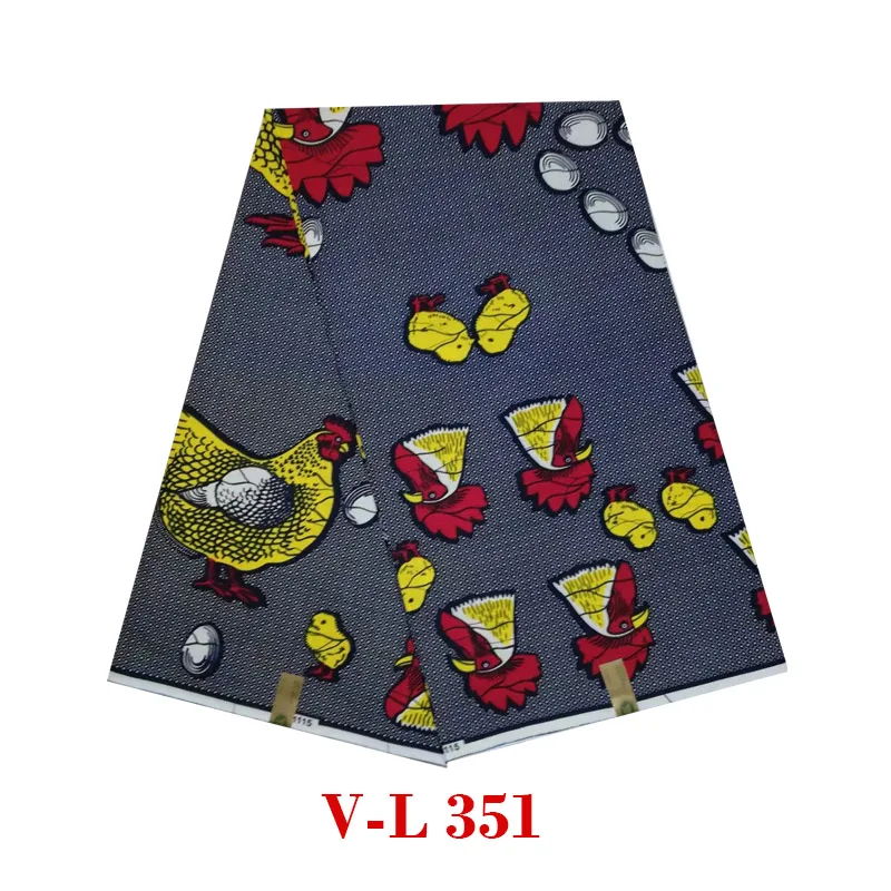 

2019 The lastest design 100% cotton wax african woman wax ankara block african print in fabric V-L 351